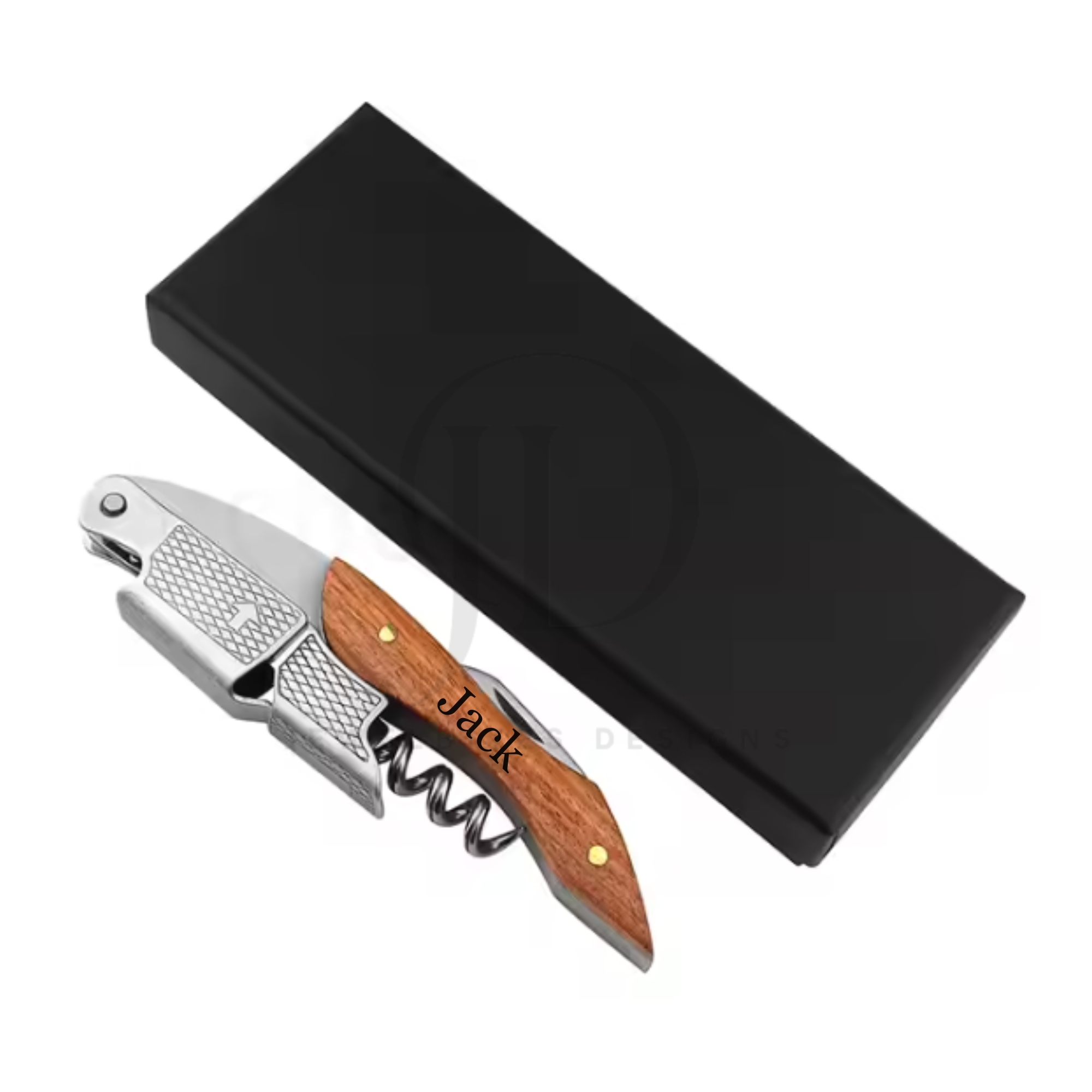 Personalized Wooden Corkscrew