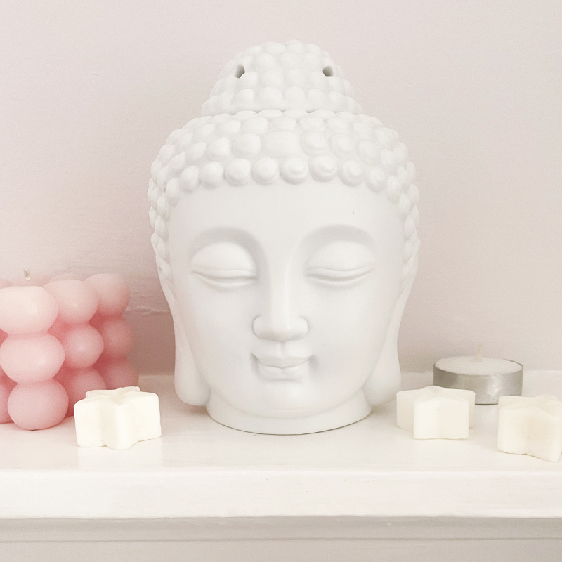 Ceramic Buddha Head Wax Melt Burner