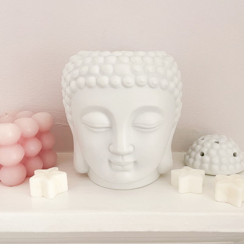 Ceramic Buddha Head Wax Melt Burner