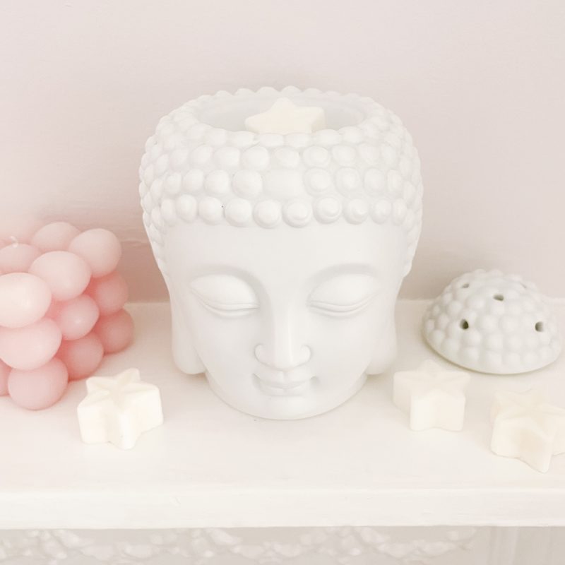 Ceramic Buddha Head Wax Melt Burner