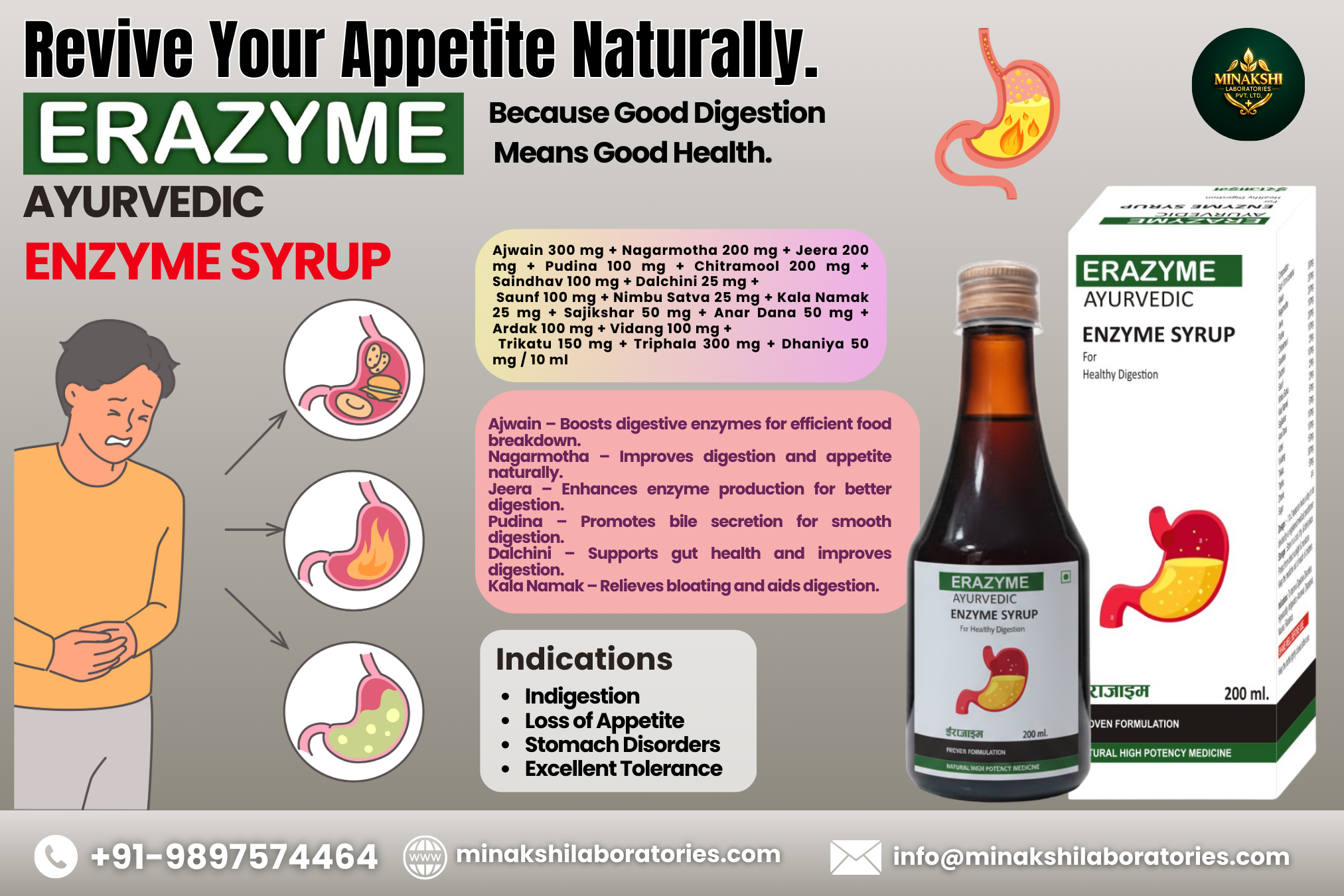 Erazyme Ayurvedic Enzyme Syrup