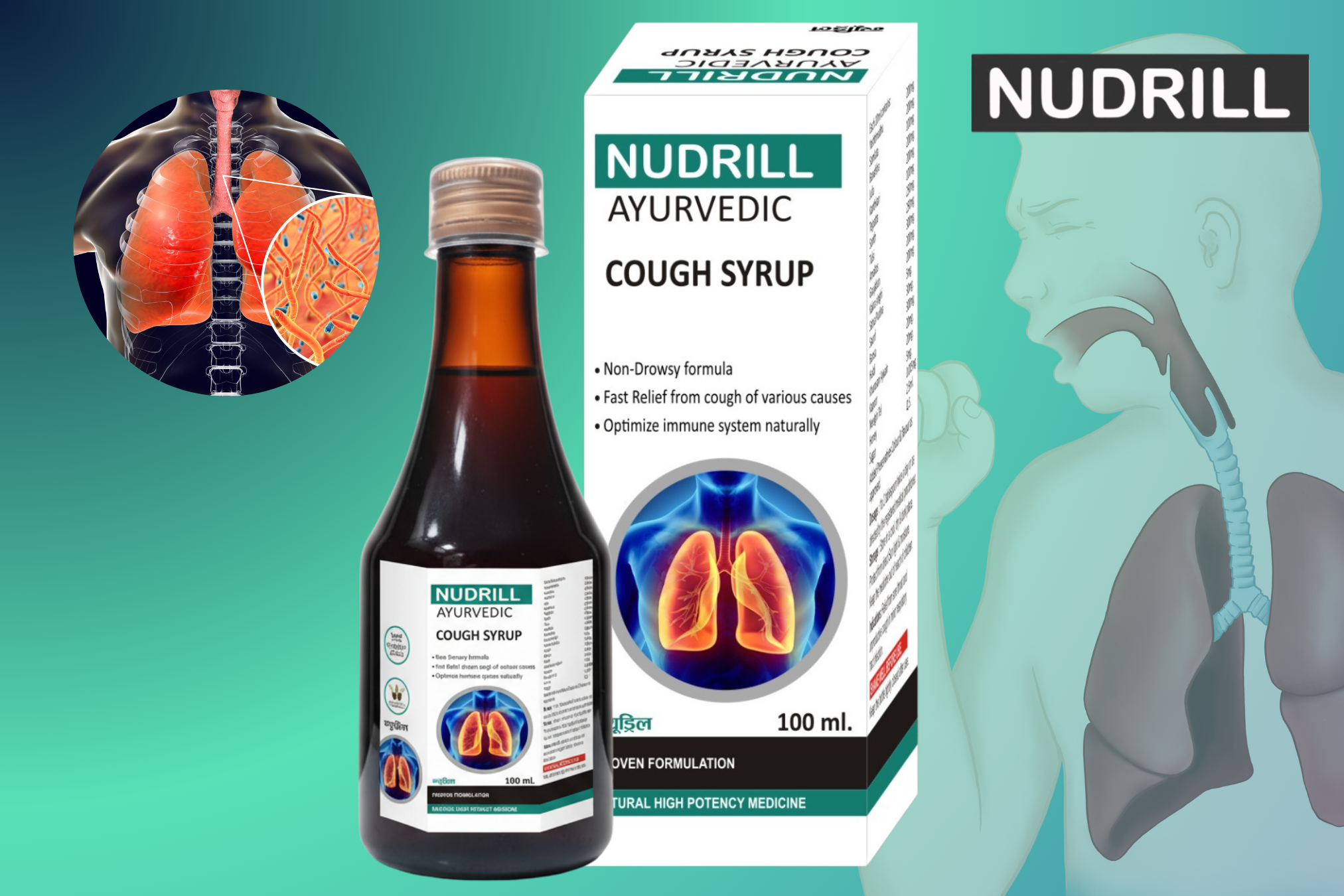 NUDRILL Ayurvedic Cough Syrup