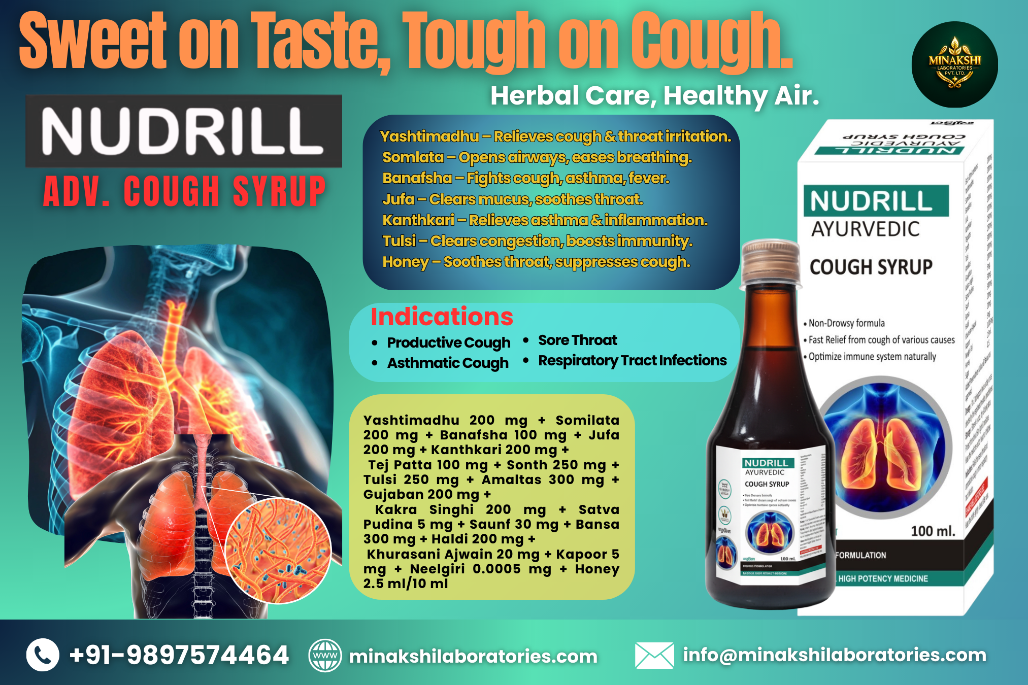 NUDRILL Ayurvedic Cough Syrup