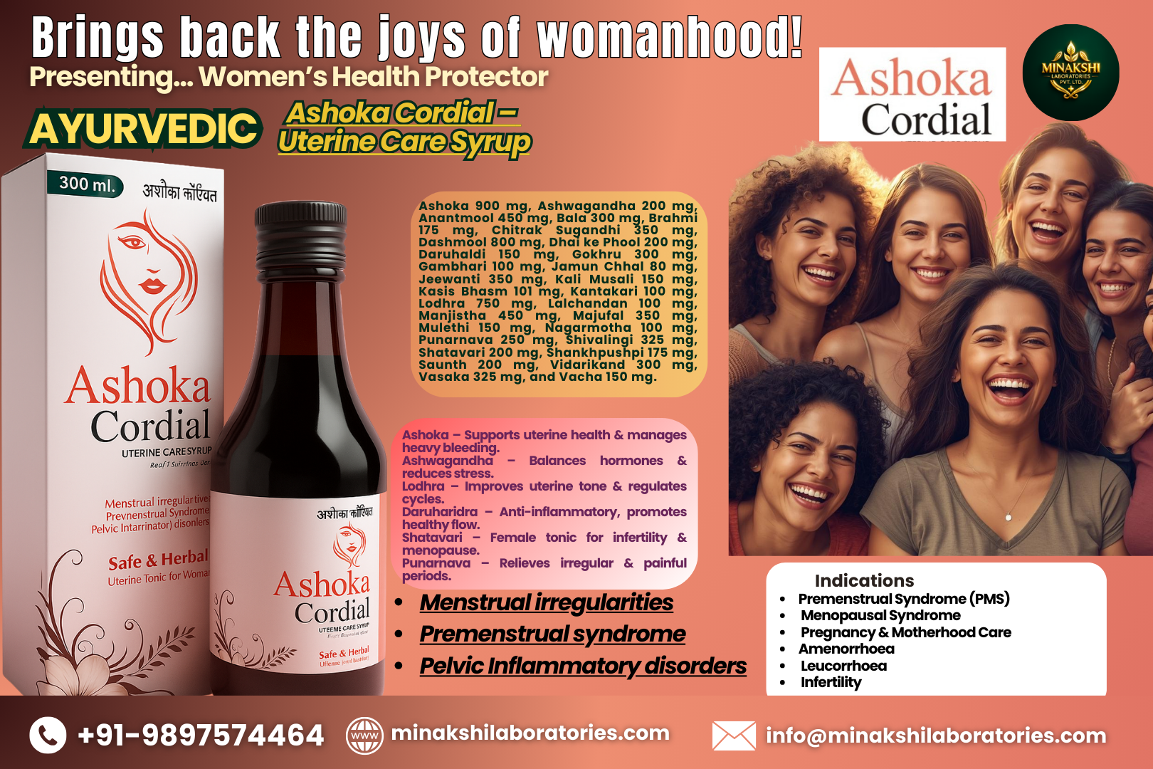 Ashoka Cordial Uterine Care Syrup