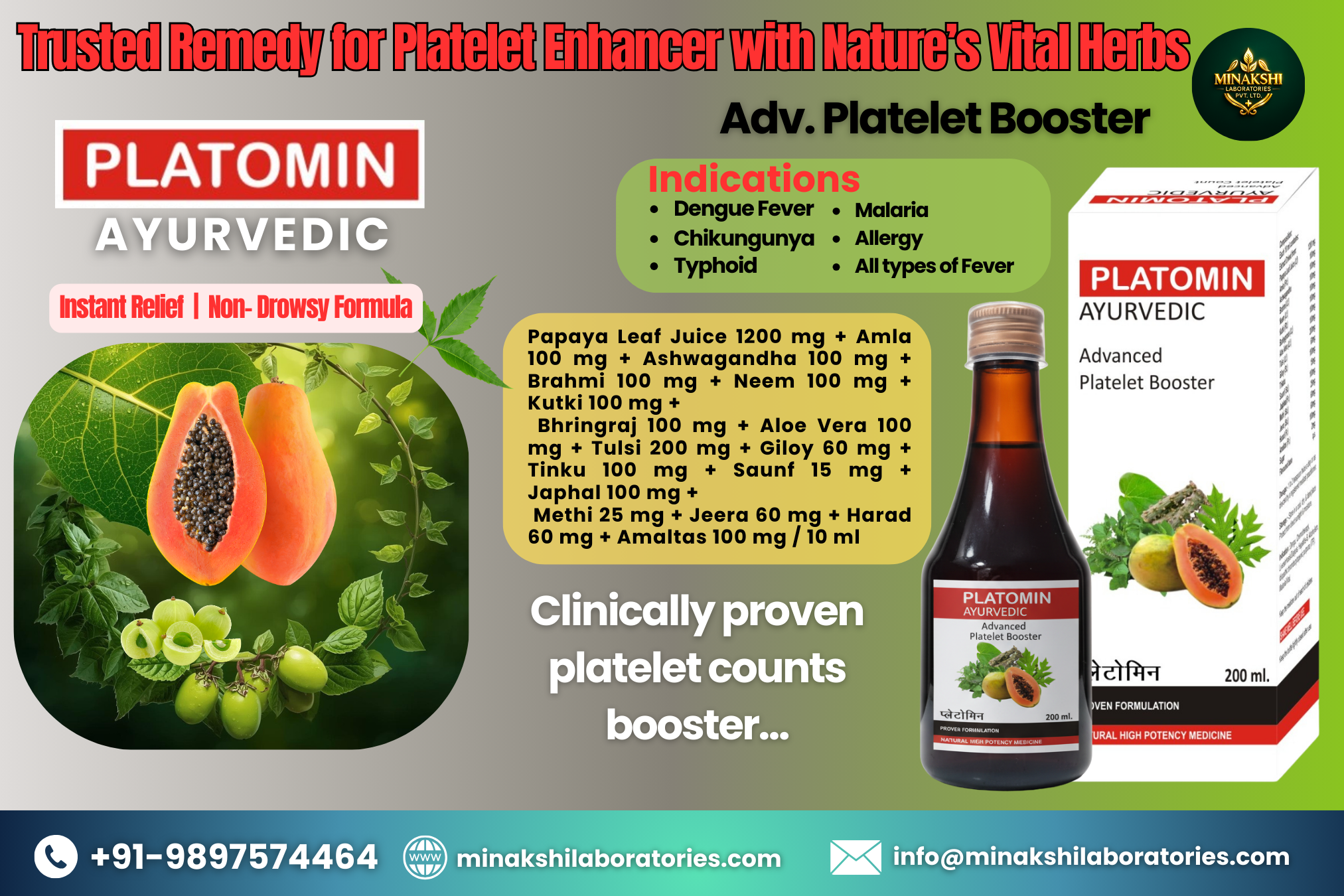 PLATOMIN Ayurvedic Advanced Platelet Booster