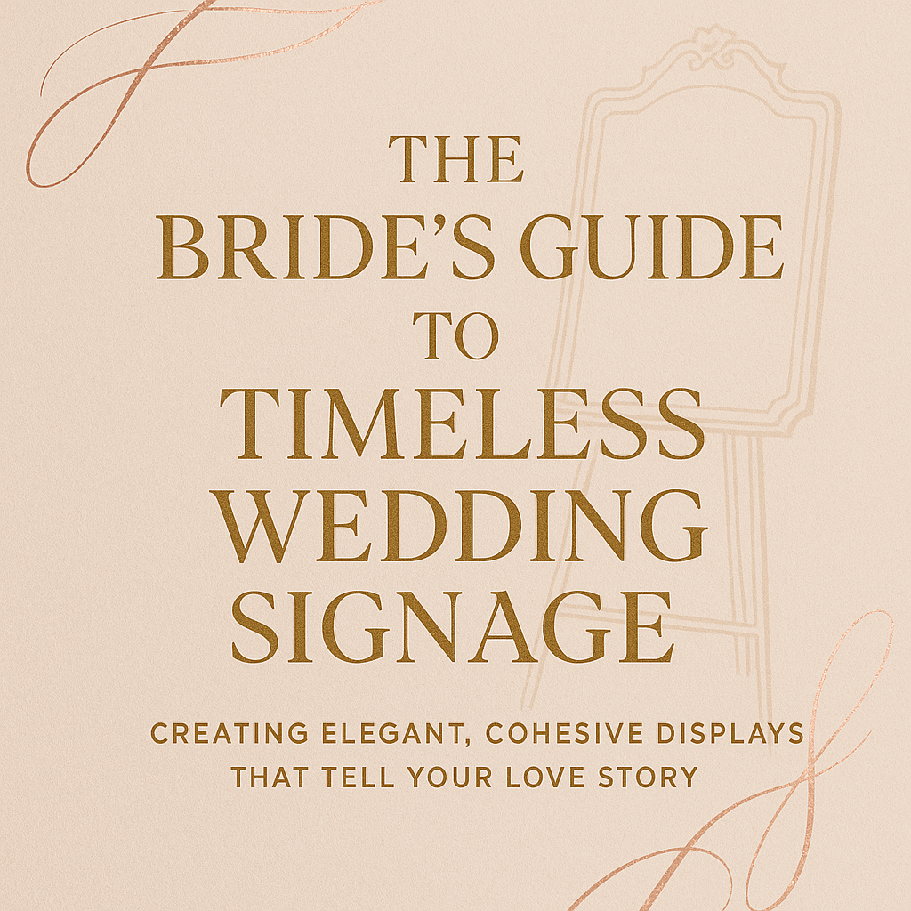The Bride's Guide to Timeless Wedding Signage