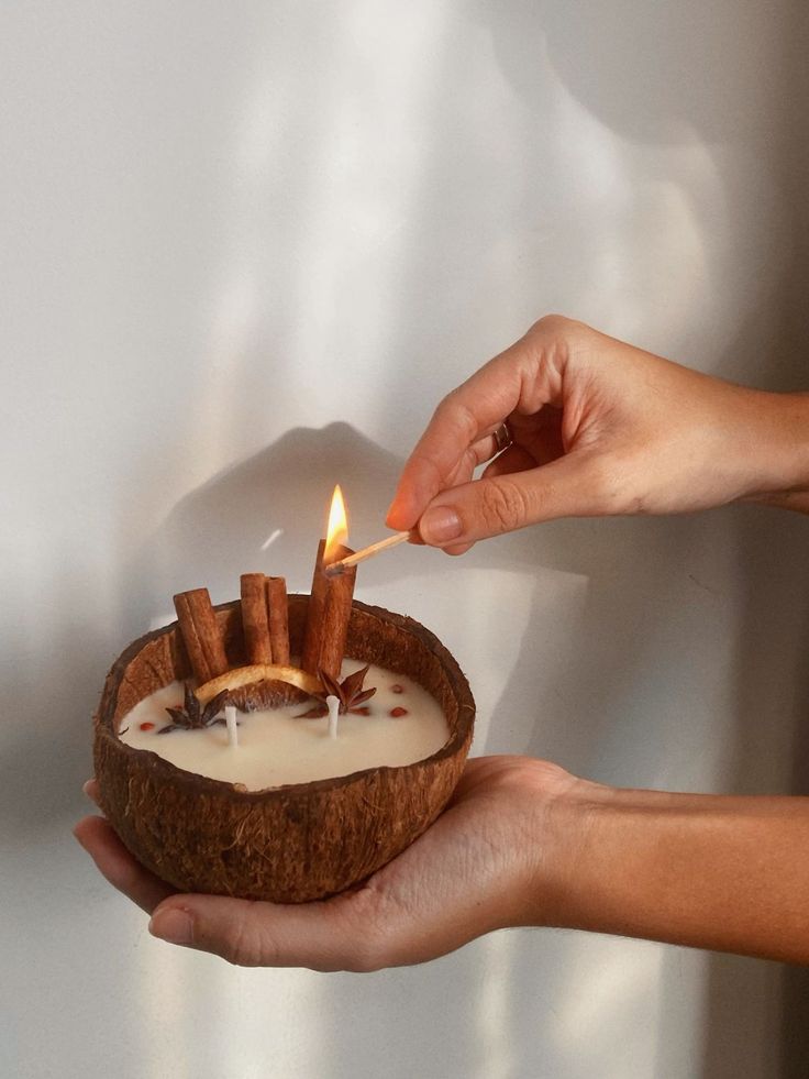 Coconut Shell Scented Candle