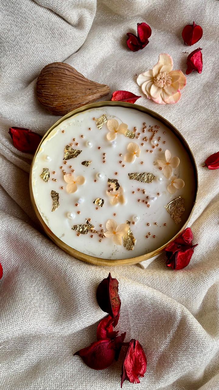 Noor - e - Jashn - Hammered Urli Scented Candle