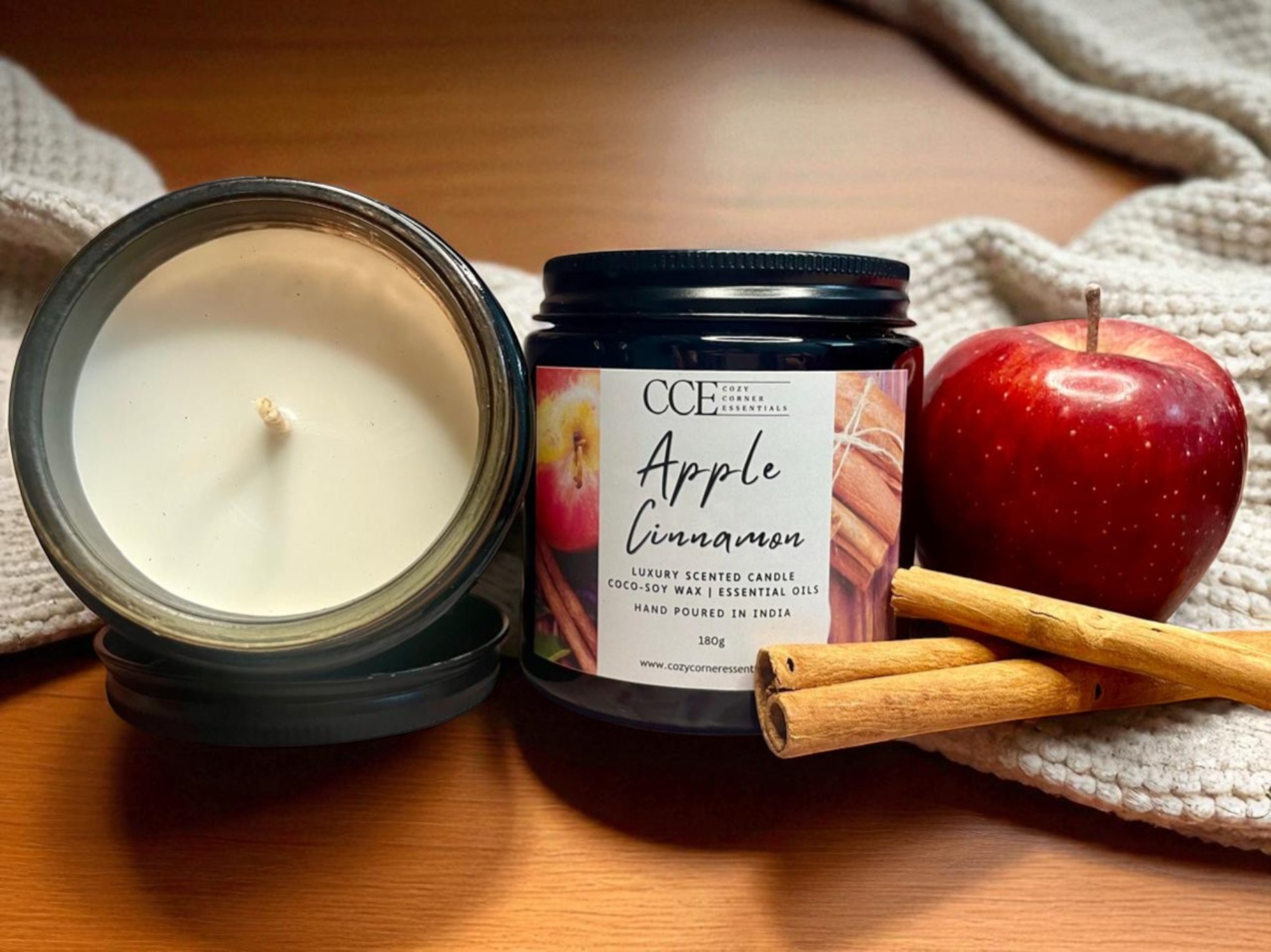 Apple Cinnamon Scented Candle