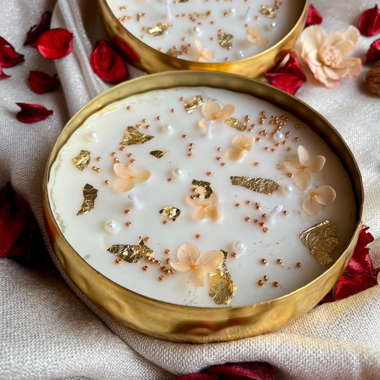 Noor - e - Jashn - Hammered Urli Scented Candle