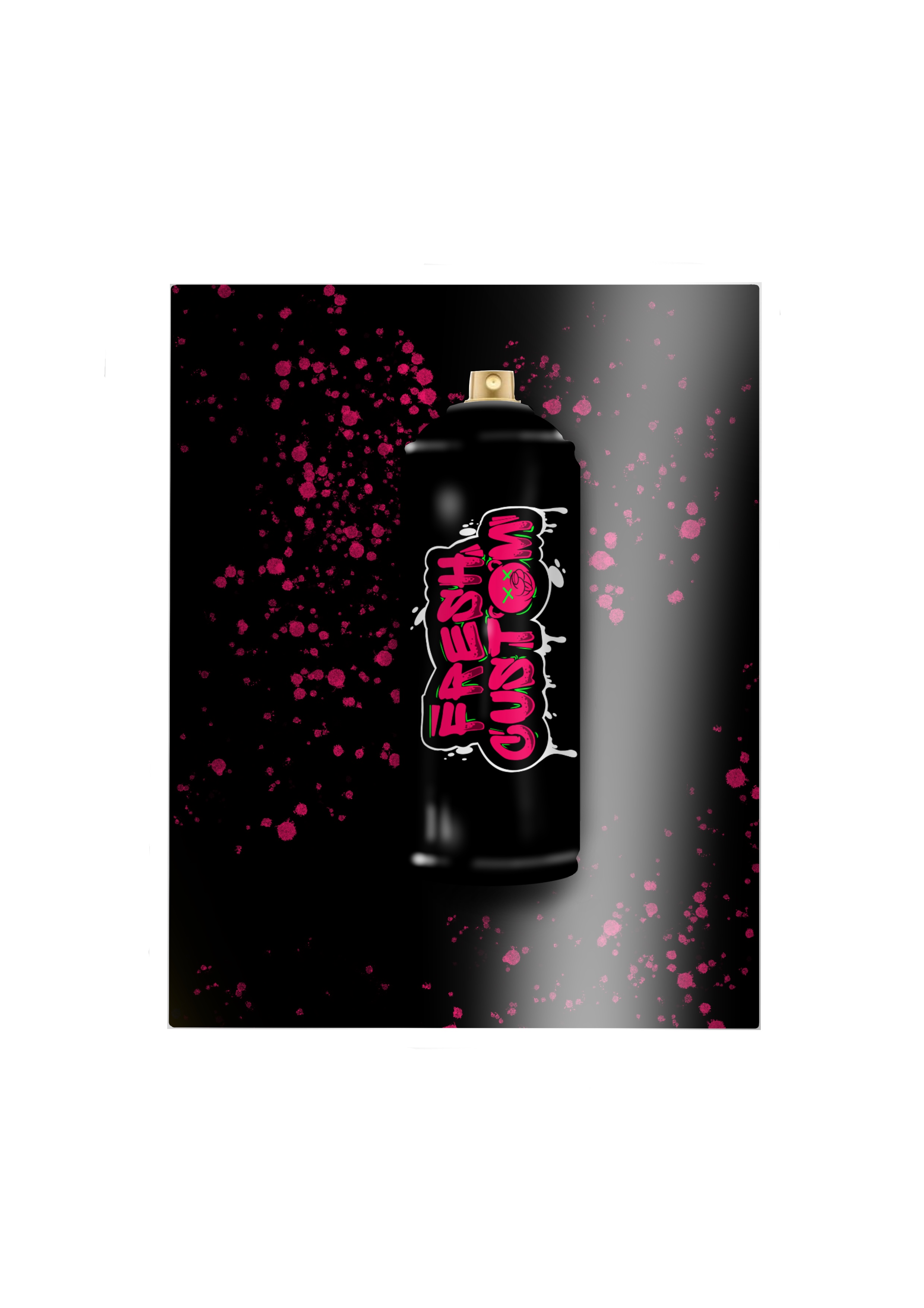 Toile bombe de peinture