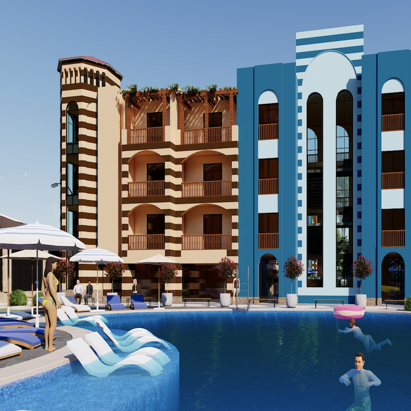 Seafront 1-Bedroom Apartment for Sale Aqua La Cascata, Port Ghalib Marina in Marsa Alam Egypt