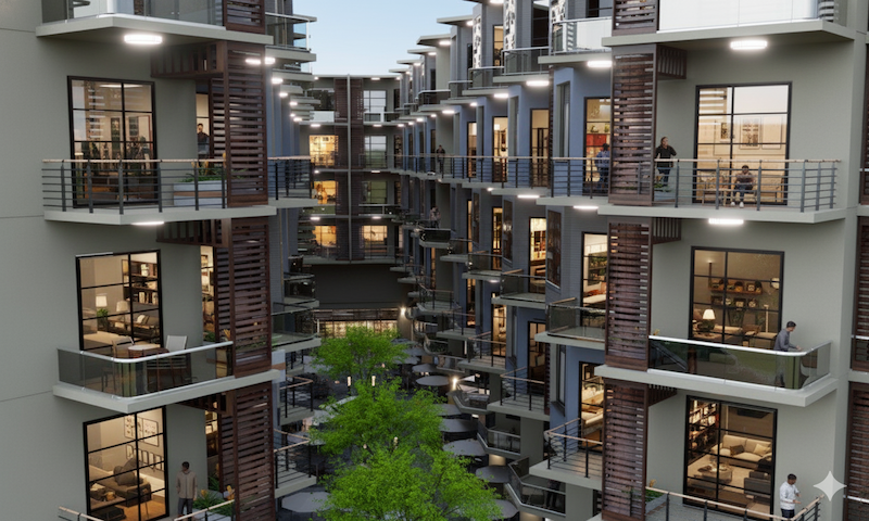 Lunar City centre living-Modern Apartment Complex