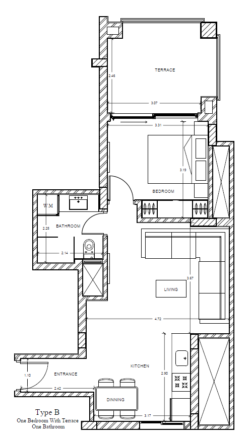 Veranda Sahl Hasheesh 1 bedroom with large terrace