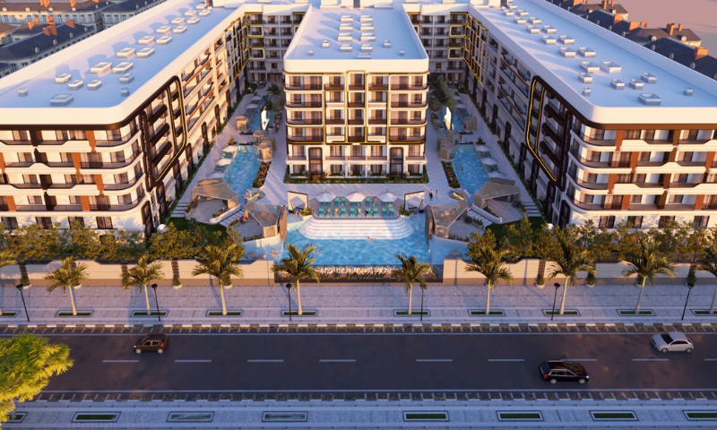 Blue Crest: Modern 1-Bed Apartment, 50 sqm