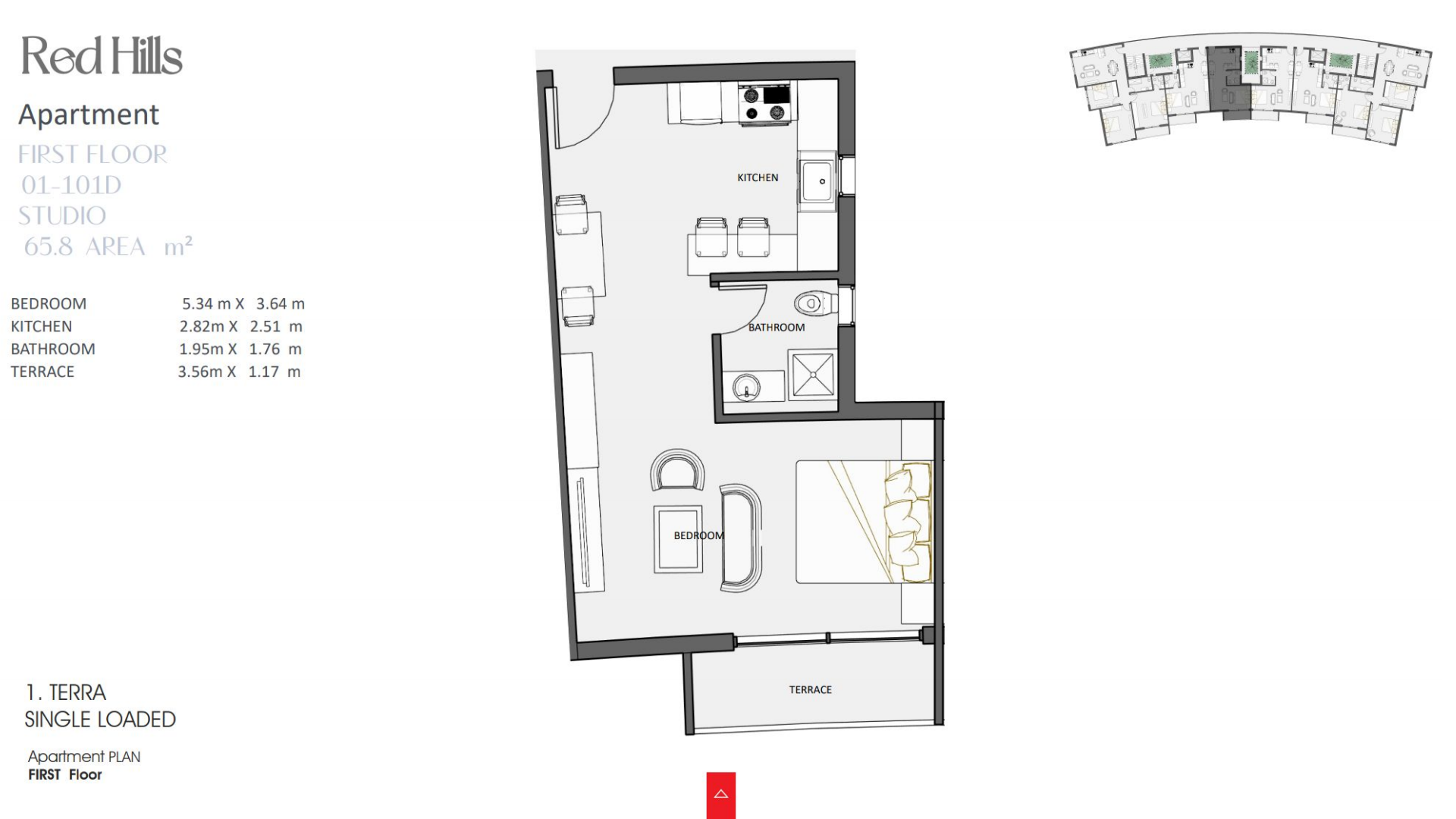 Fully Finished Studio in Red Hills