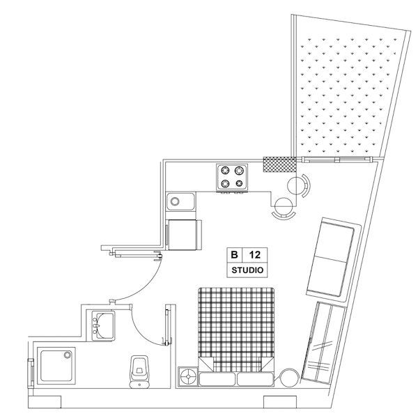 Ground Studio with garden