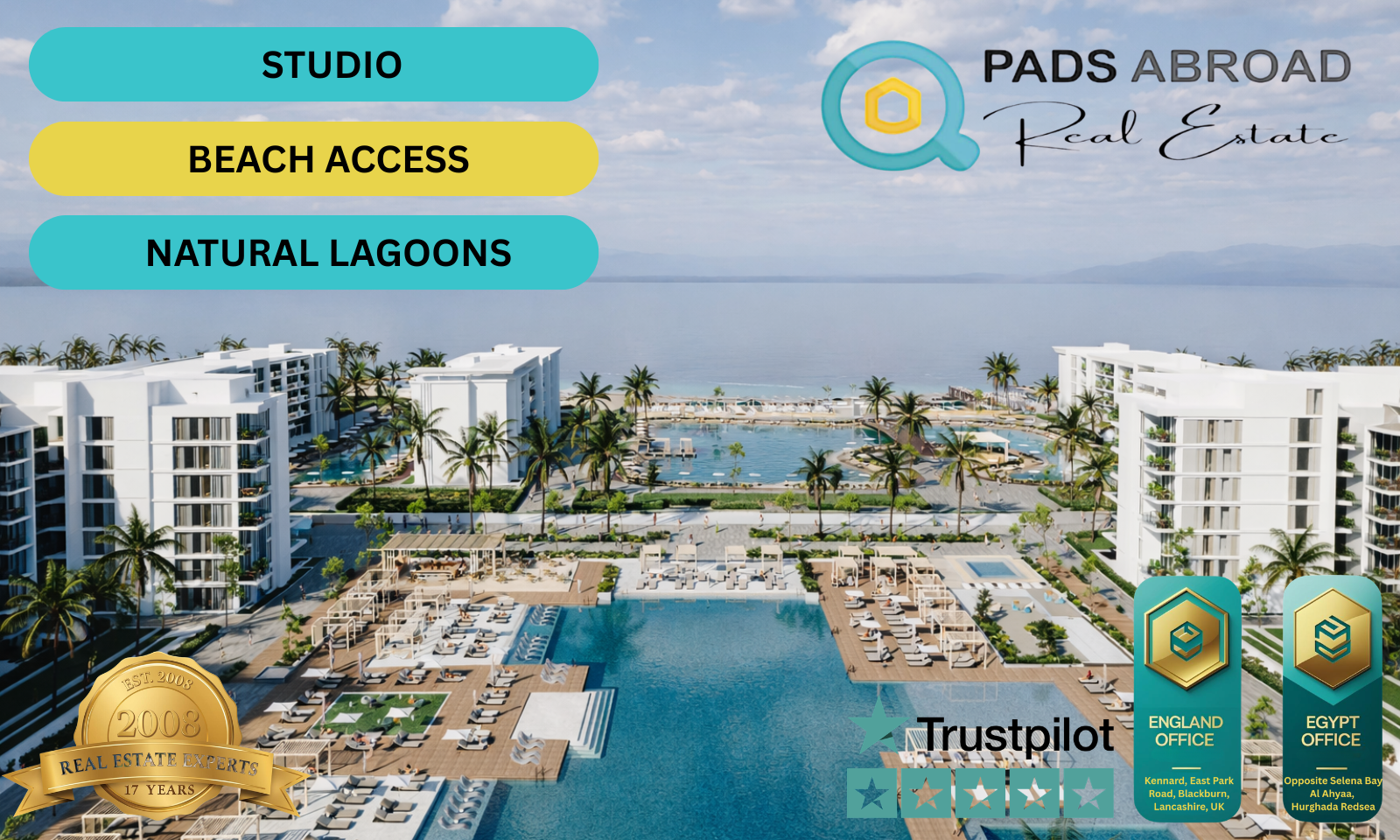 Elegant Coastal Studio Apartment | Riva Hurghada