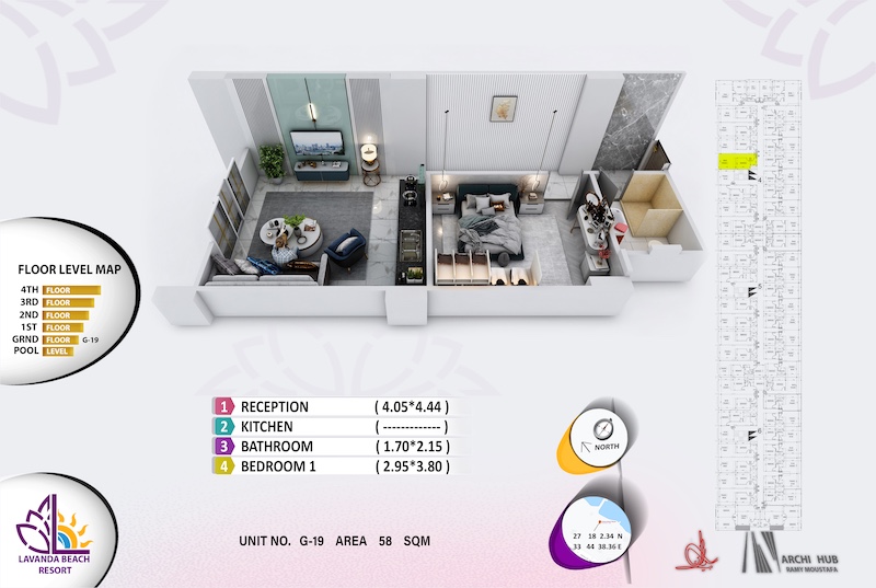 1 bedroom Lavanda Beach resort Apartment Complex