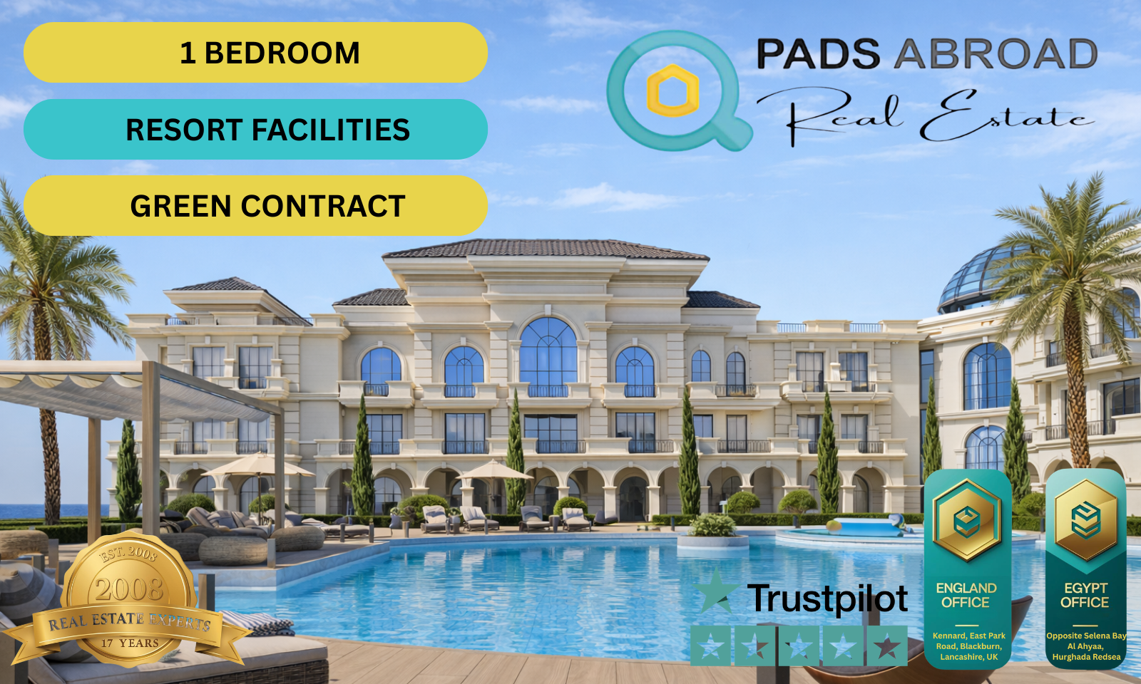 Modern 1 Bedroom Apartment | Aurora Palace