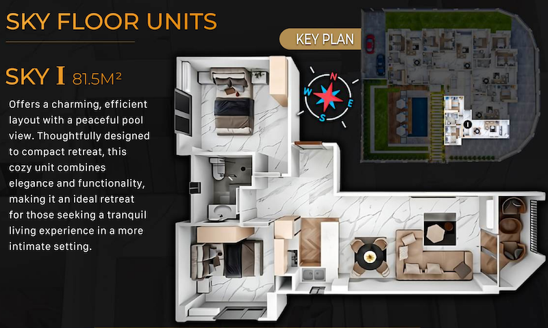 Luxury intimate residential Skylark Port Ghalib