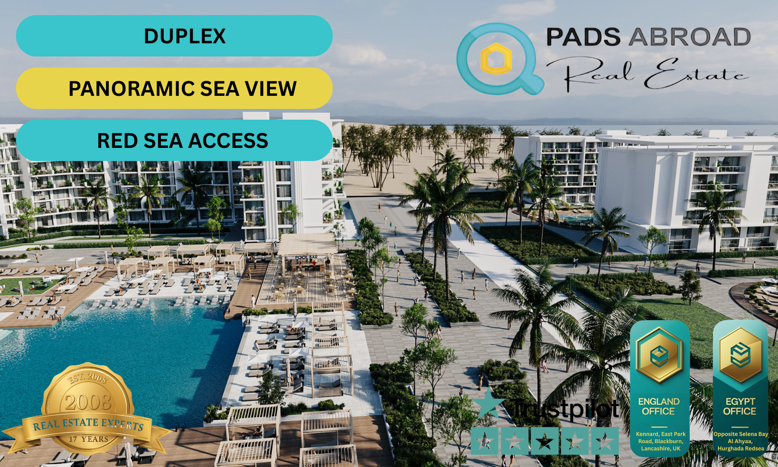 Panoramic Sea View 1 Bedroom Duplex Apartment | Riva Resort