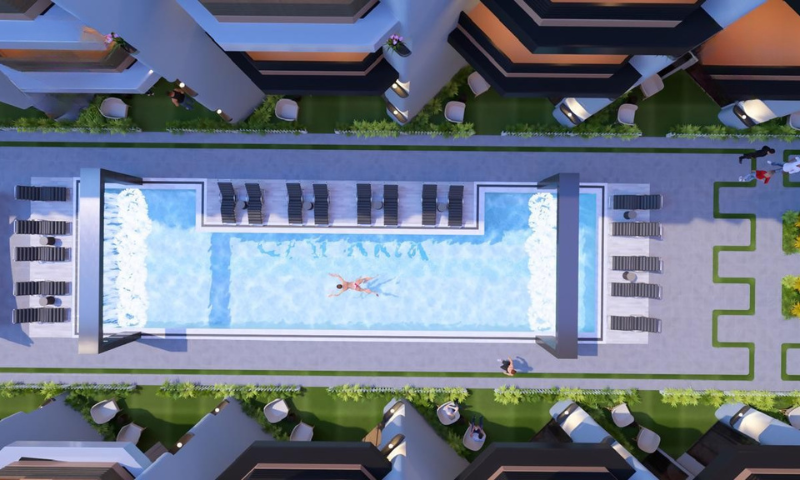 Ibiza Bay – 1 Bedroom Pool & Sea View Apartment • 64 sqm • Pool Level