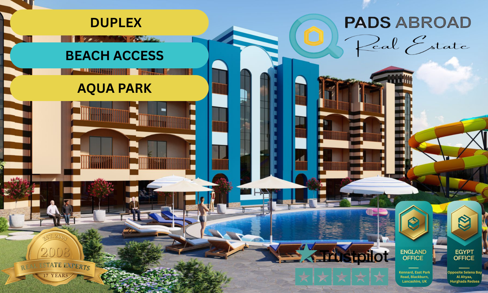 Sea View Duplex | La Cascata Aqua, Port Ghalib