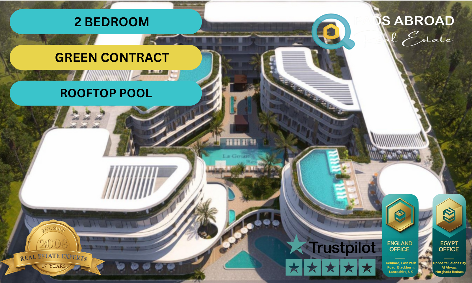 La Gouna Resort — Elegant 2 Bedroom Pool-View Residence