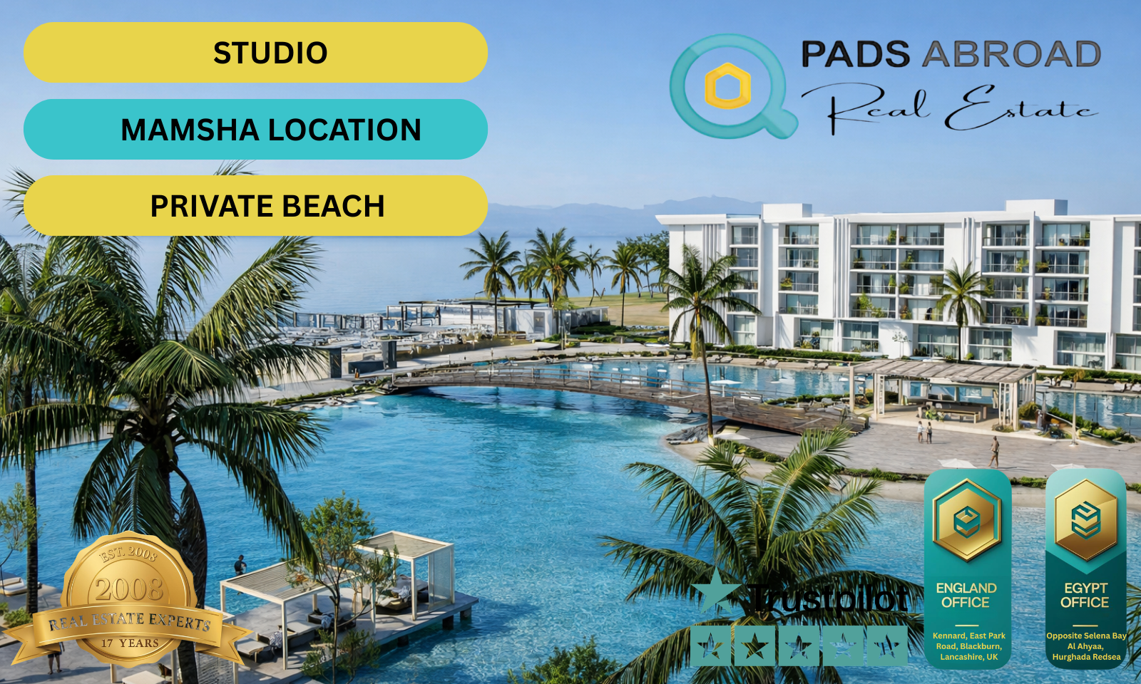 RIVA Coastal Living Studio Apartment