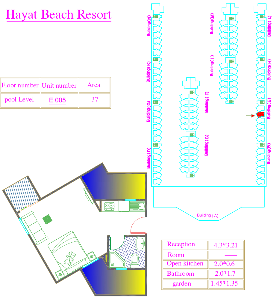 Hayat Beach Resort — Ground Floor Studio