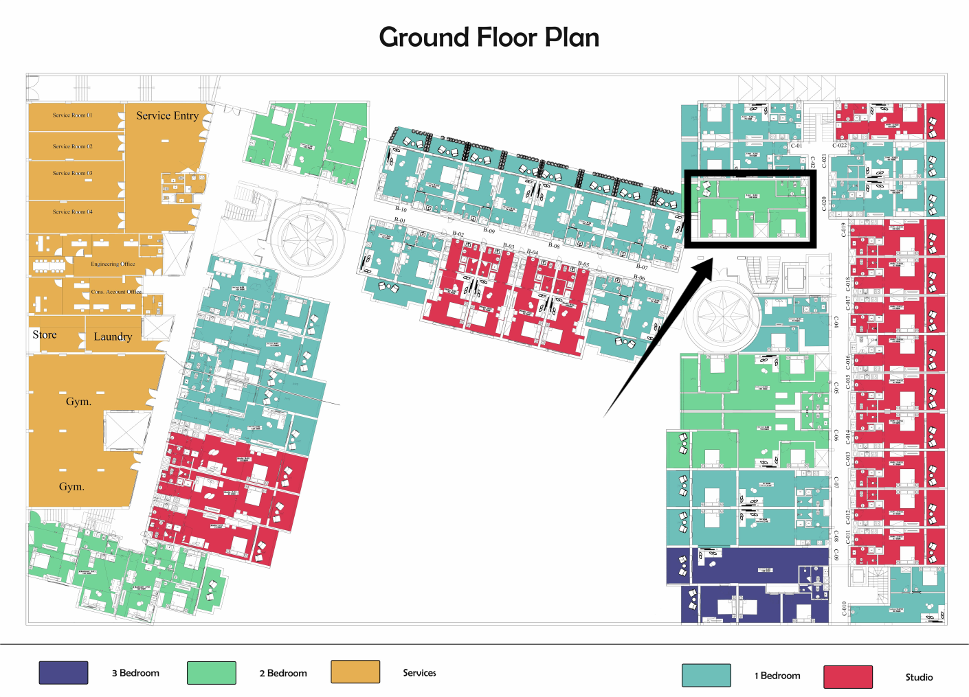 Elegant 2 Bedroom Pool View Apartment | Aurora Palace