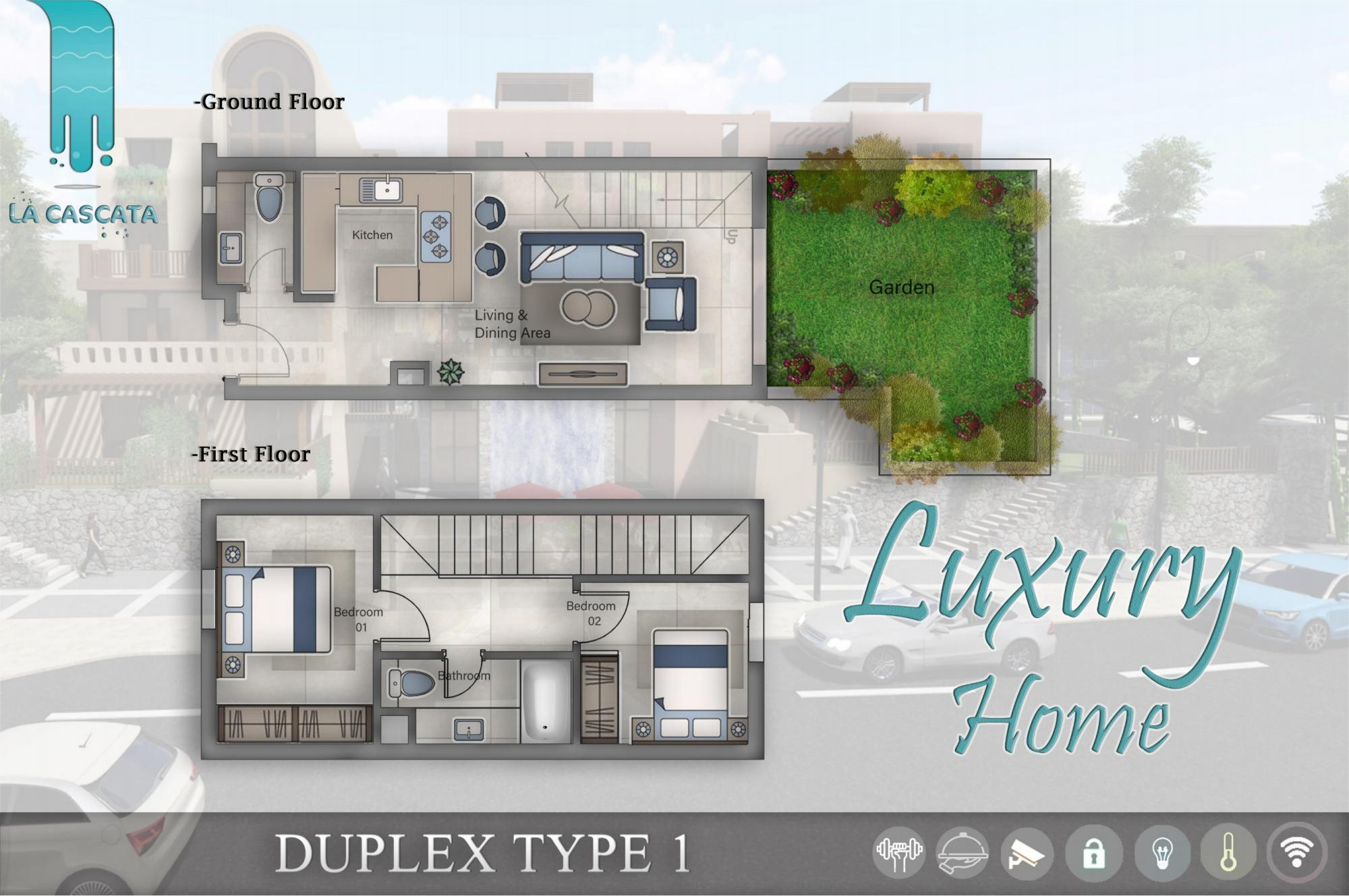 La Cascata – Luxury Two-Bedroom Duplex