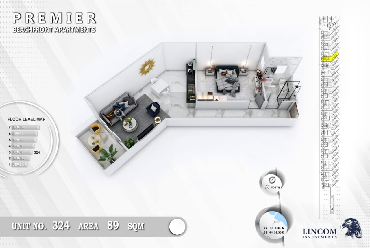 Spacious 1 bedroom | Premier Beach Residence