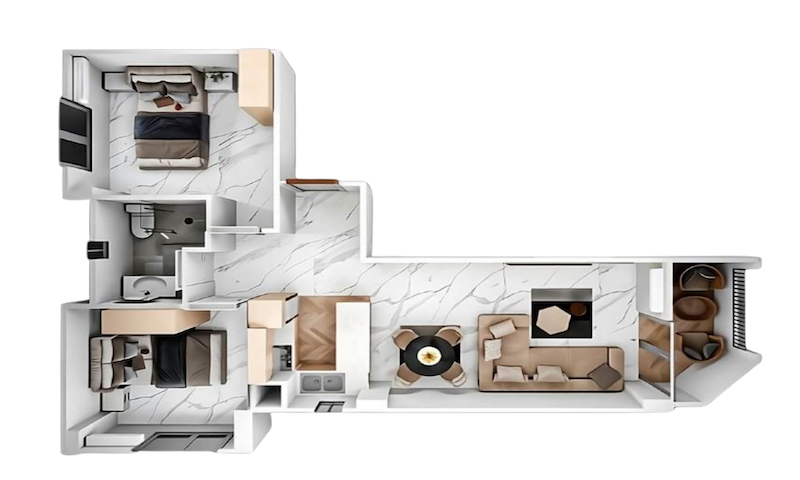 Modern Two-Bedroom Apartment