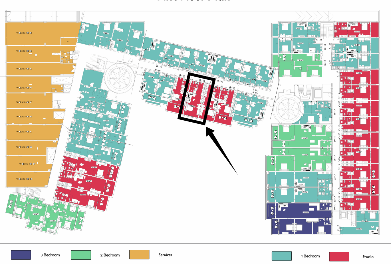 Aurora Palace Resort – Stylish Pool-View Studio Apartment