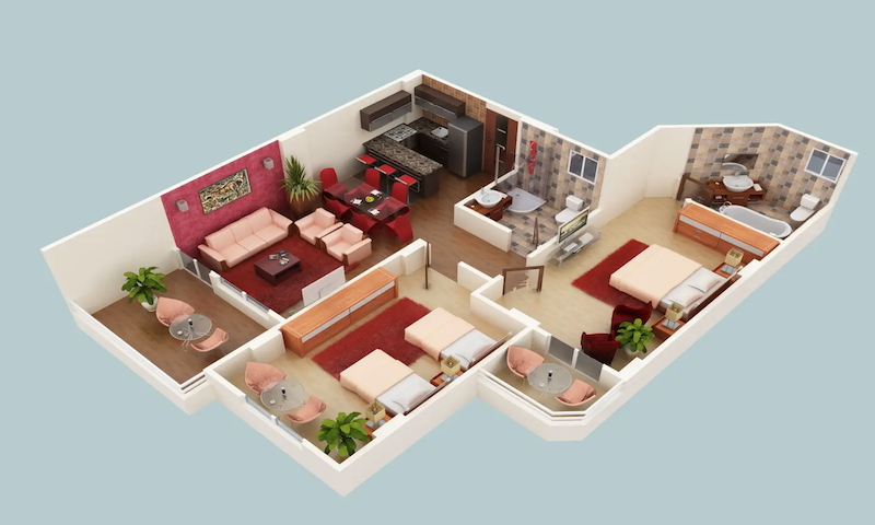 Amasya 2 bedroom apartment a Luxury seaview Residential Complex