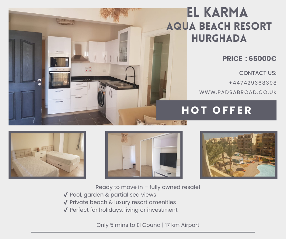 2-Bedroom Apartment in El Karma Aqua Beach Resort, Hurghada