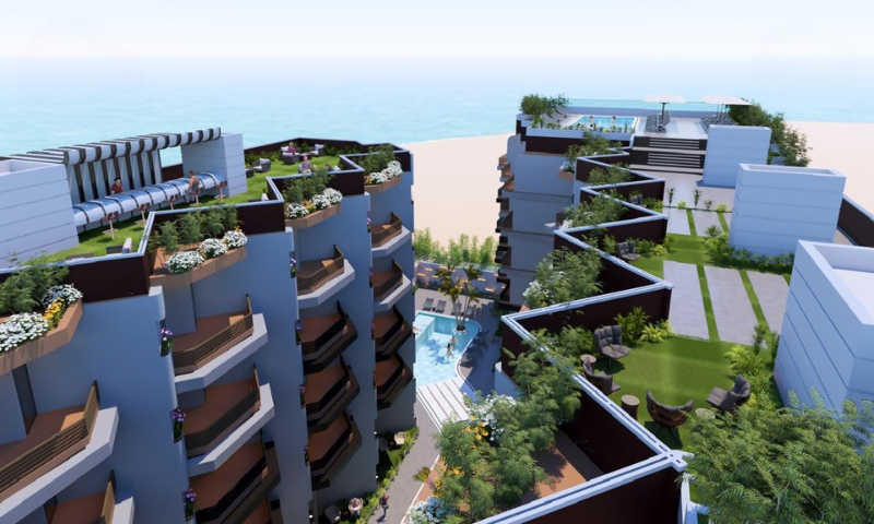Ibiza Bay – 1 Bedroom Pool & Sea View Apartment • 64 sqm • Pool Level