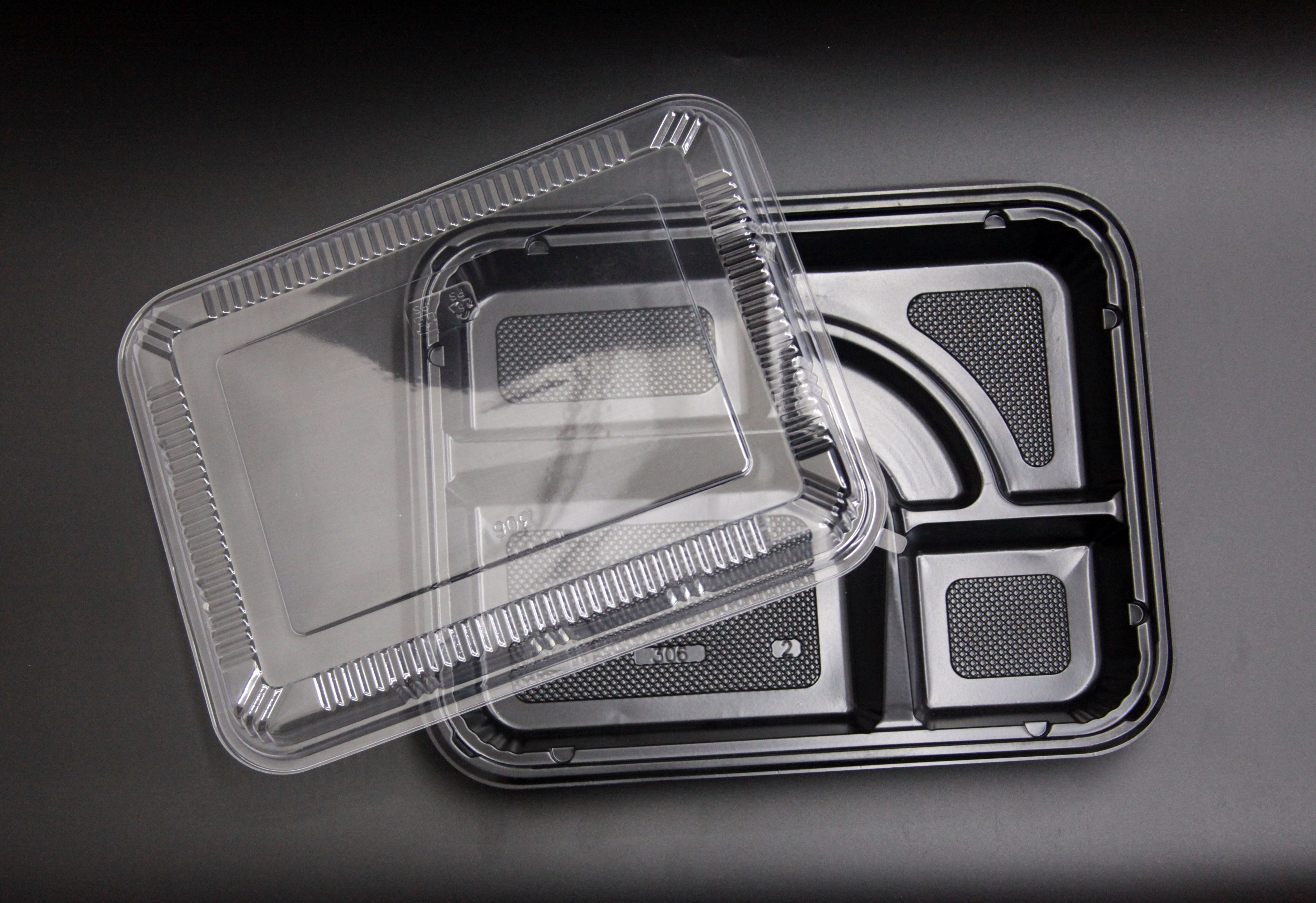 PS/PET Multiple Compartment Bento Box 