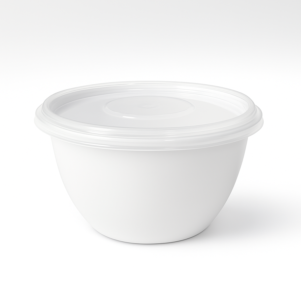 12oz Round Microwavable container with lid included A12