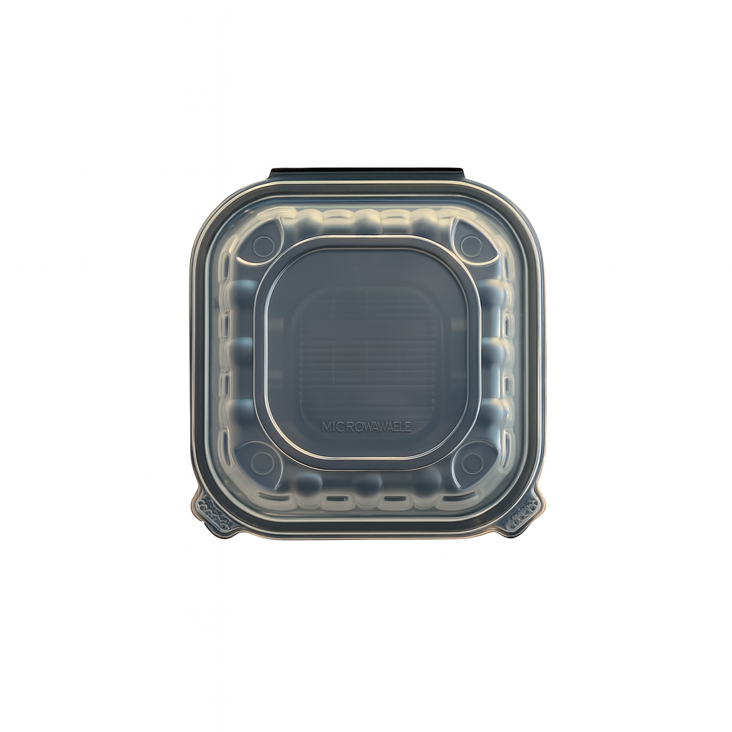 8" x 8" 1-Compartment Microwavable Clear Lid Take Out BW81