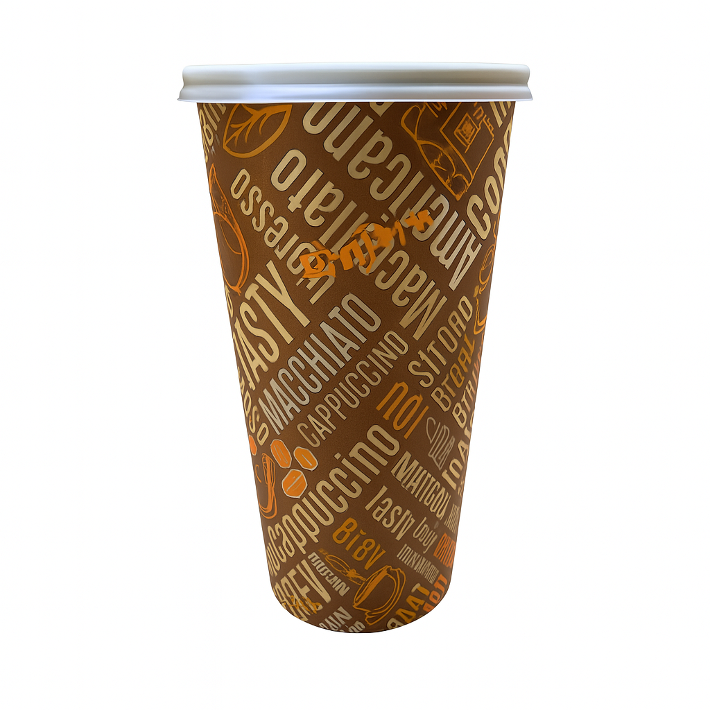 Paper Coffee Cup with lid included 
