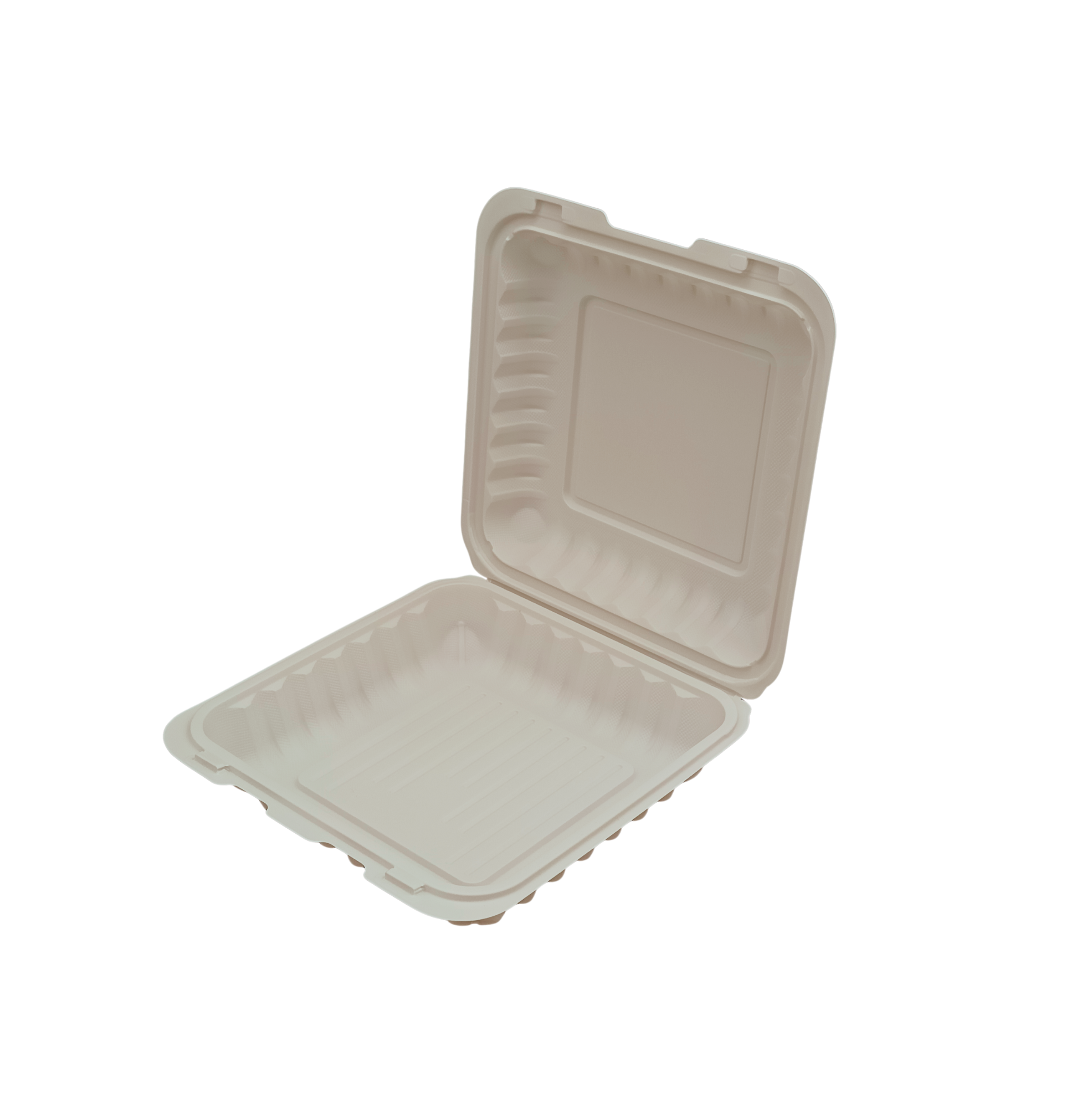 9" x 9" 1-Compartment Microwavable Hinged Take Out FH901