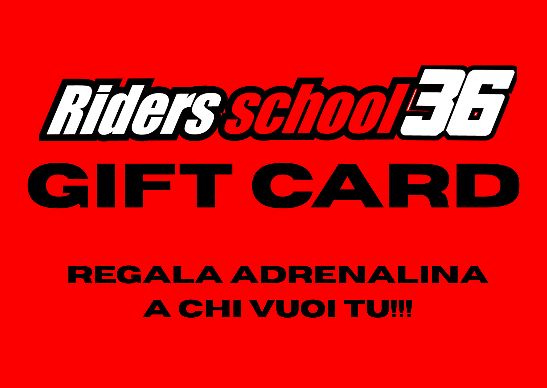 Riders School 36 Gift Card