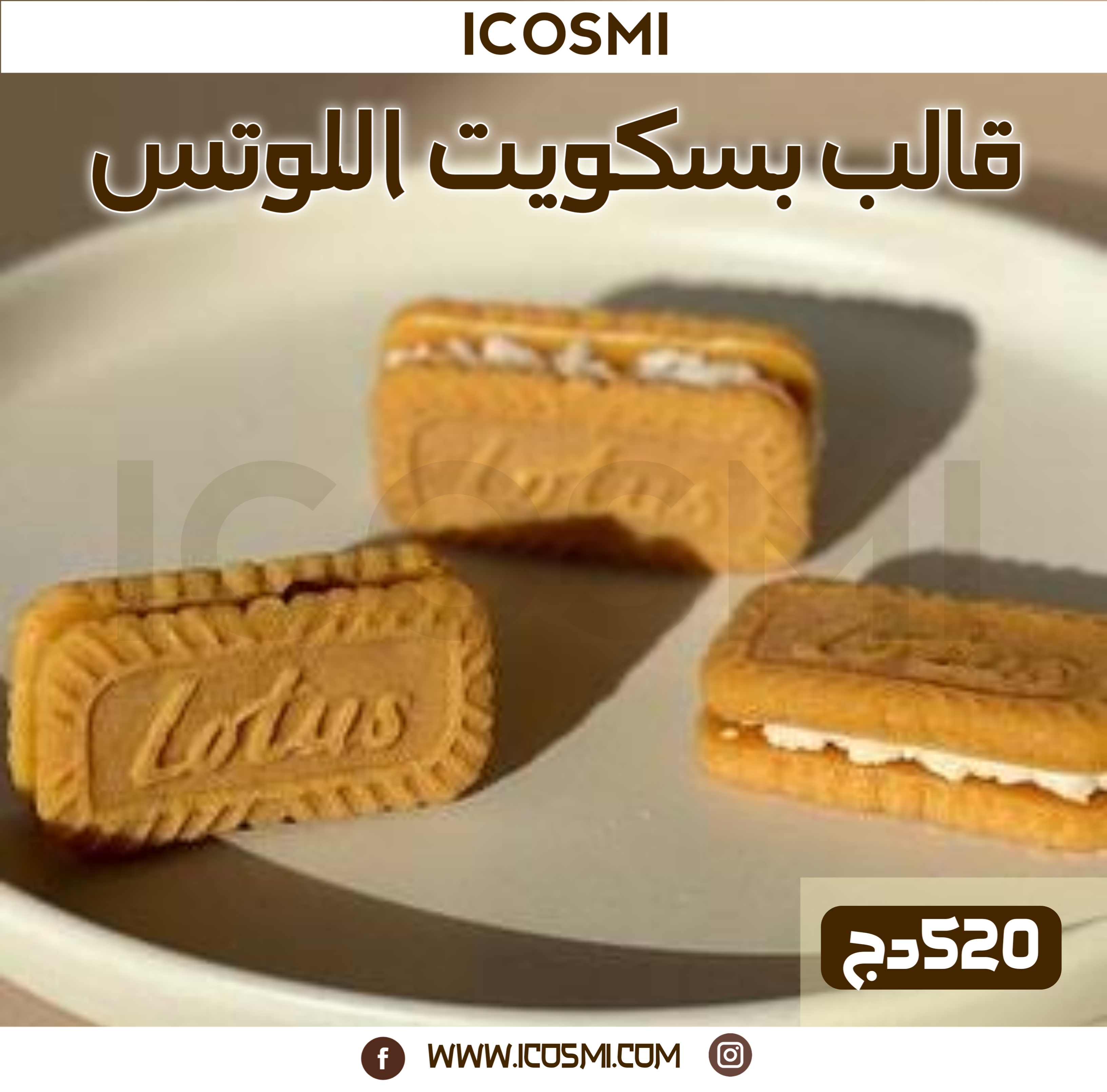 قالب بسكويت اللوتس