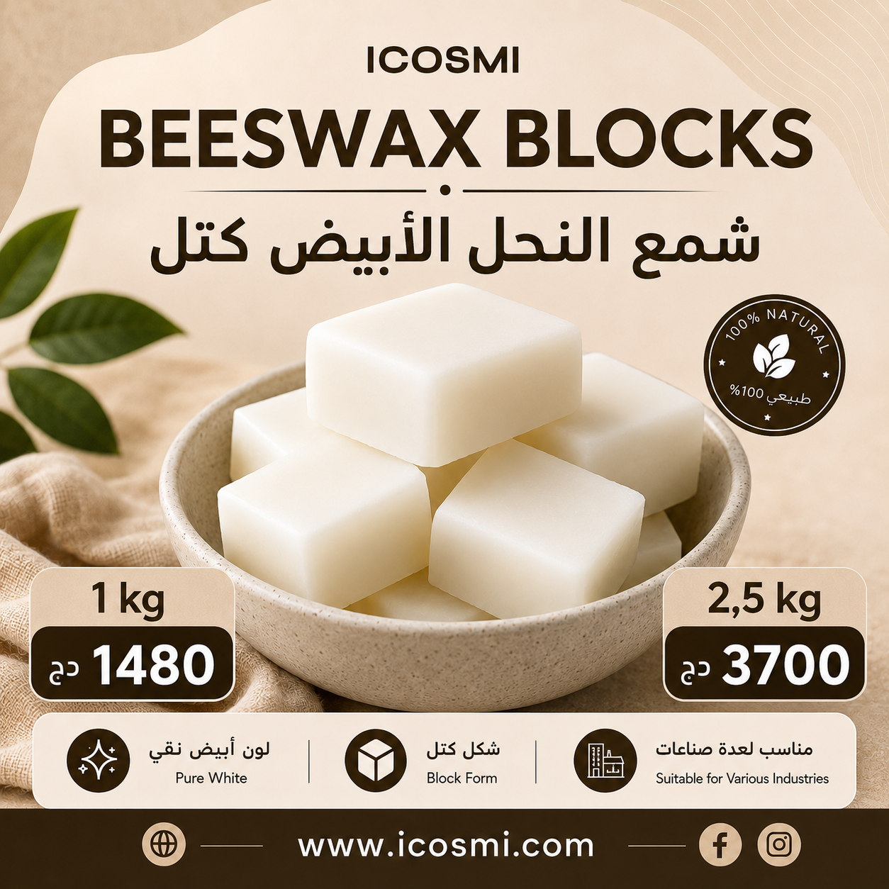 شمع النحل الأبيض