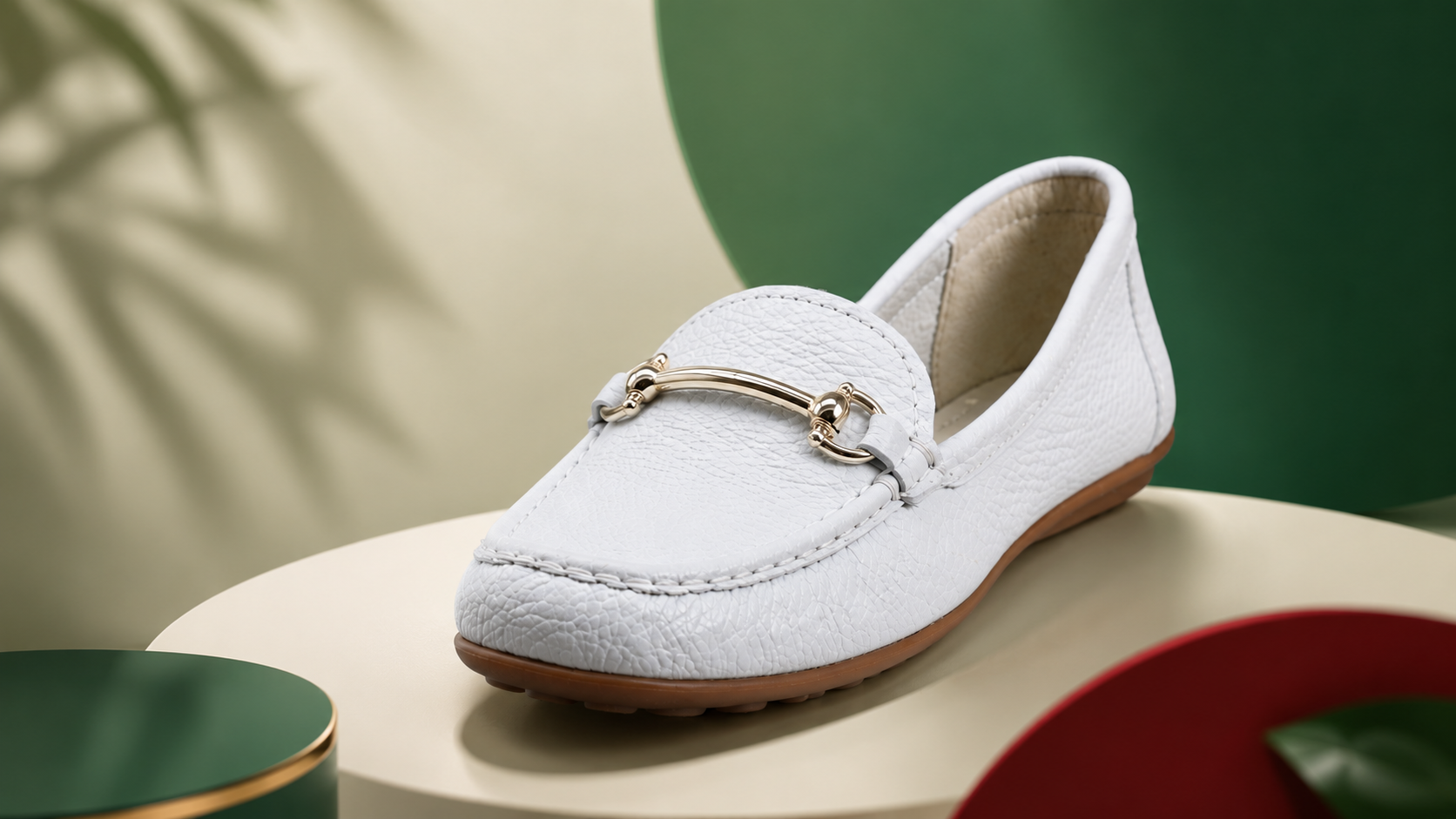 Mocassim Feminino Branco