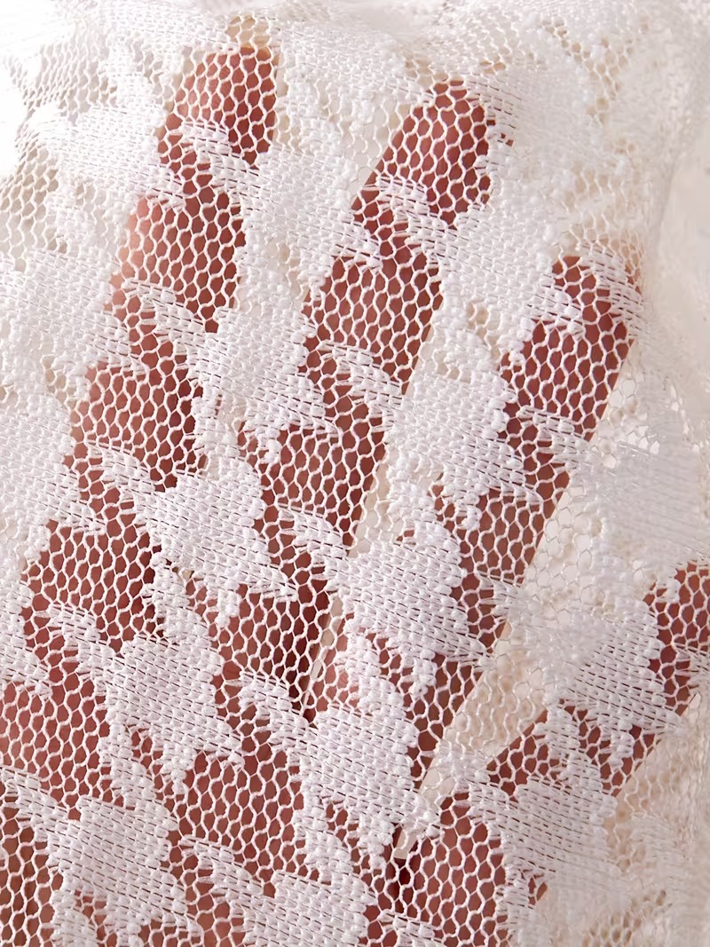 Salida de baño de Encaje Blanco