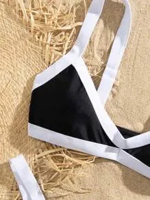 Bikini negro y blanco